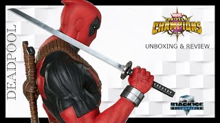 DEADPOOL 13 SCALE STATUE UNBOXING amp REVIEW  MARVEL CONTEST OF CHAMPIONS  PCS [upl. by Dorelle]