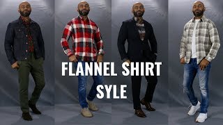 How To Wear A Flannel ShirtHow A Flannel Shirt Should Fit [upl. by Rina]