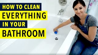 How to Clean Everything in your Bathroom [upl. by Idac]