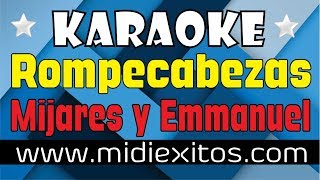 Rompecabezas  Mijares ft Emmanuel  Karaoke HD y Midi [upl. by Moureaux]