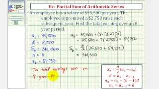 Ex Arithmetic Series Application  Salary [upl. by Tebazile]