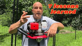 Harbor Freight Earth Auger  FULL Review and Used in TOUGH Terrain [upl. by Divadleahcim]