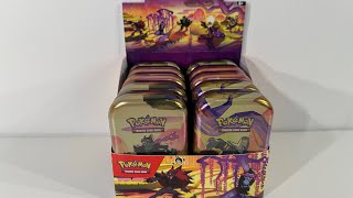 Pokémon TCG  Opening Shrouded Fable Mini Tins [upl. by Ynatil]