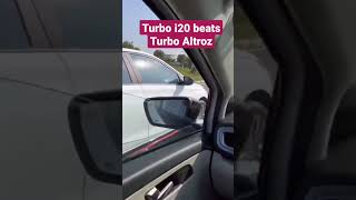 Drag race  Hyundai i20 Turbo vs Tata Altroz 12 Turbo shorts Tatavshyundai [upl. by Myk622]