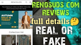 renosuds com reviews  renosudscom legit or scam  renosuds clothing real or fake review [upl. by Bluefield]