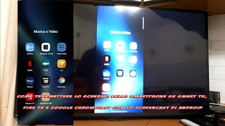 Trasmettere lo schermo del cellulare su Smart TV Fire TV e Chromecast con lo screencast di Android [upl. by Dnomsaj]