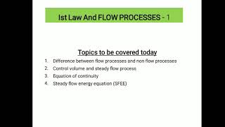 Differentiate between nonflow and flow process [upl. by Hugo]