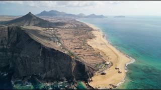 Porto Santo Island The Golden Island Madeira Islands Portugal  Drone [upl. by Caravette]