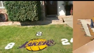 Los Angeles Lakers lawn Logo [upl. by Ingvar]