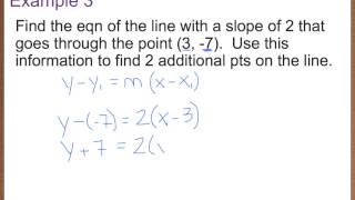 Precalc 13 Linear Eqns in Two Variables [upl. by Dorreg]