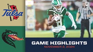 Game Highlights Tulsa vs UAB November 2 2024 [upl. by Nollek282]