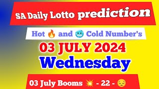 Sa daily lotto prediction for 03 July 2024  south africa daily lotto prediction [upl. by Ahseikal]