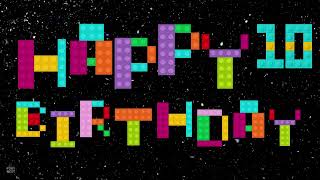 10th Birthday Video Song  Happy Birthday Lego  Happy Birthday Song Funny [upl. by Llezniuq]