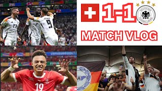 EURO 2024 MATCH VLOG Switzerland 11 Germany FULLKRUG IN THE LAST MINUTE [upl. by Mike]