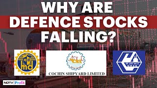 Defence Stocks LIVE News  Why Are Defence Shares Falling In Trade  Mazagon Dock Share LIVE News [upl. by Leamsi]