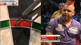 PDC World Series 2014  Dubai Duty Free Darts 2014  Semi Final  Wright VS Chisnall [upl. by Ariuqahs166]