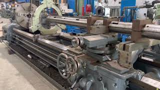 38”x144”cc AXELSON Engine Lathe with boring bar [upl. by Hellah]