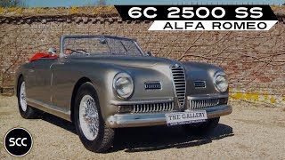 ALFA ROMEO 6C 2500 SS Super Sport Convertible 1949  Modest test drive  Engine sound  SCC TV [upl. by Andromede]