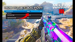 HERES HOW TO PLAY AND FIX 300 FOV ON MW3 EASY FIX FOR THIS BROKEN GLITCH [upl. by Abbottson]