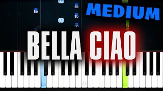 Bella Ciao  Piano Tutorial MEDIUM [upl. by Iman911]