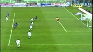 Serie A 20002001 day 20 Fiorentina  Brescia 22 2 RBaggio Chiesa Nuno Gomes [upl. by Nahaj]