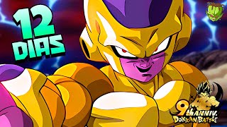 12 DIAS para el ANIVERSARIO PRIMER SHOWCASE de PERSONAJE SUMMONEABLE GOLDEN FRIEZA  Dokkan [upl. by Cayser]