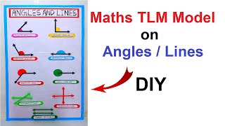 Maths TLM model on angles and lines project  diy  craftpiller  howtofunda  still model [upl. by Auos]