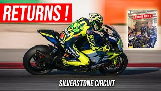 Valentino Rossi returns to the track Day of Legends at the Silverstone Circuit [upl. by Ahtera]