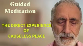 The direct experience of Causeless Peace A guide meditation nonduality meditation [upl. by Celestine]