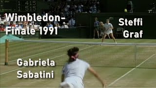 Wimbledon Finale 1991 Steffi Graf  Gabriela Sabatini in HD [upl. by Lenahs522]