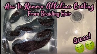 How to Clean Synthetic Hair Before Braiding  ACV Rinse for Braids  Gabrielle Ishell [upl. by Rehportsirhc]