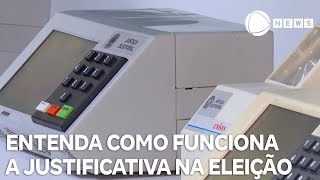 Entenda como funciona a justificativa na eleição [upl. by Nnylodnewg289]