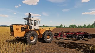 Farming Simulator 22  Карта Bantikow  152 Дискование стерни рапса RABA Steiger 250 МТЗ50 [upl. by Christmann]