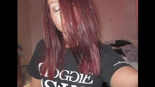 I DYED MY HAIR BURGUNDY [upl. by Llehsad]