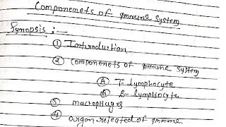 components of immune system msczoology notes pdf [upl. by Aissenav]