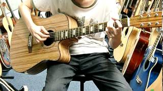 Test  Acoustic guitar Zebra wood 41quot [upl. by Basile]