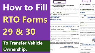 How to Fill RTO Forms 29 and 30 [upl. by Aivatnohs991]