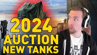 2024 AUCTION WITH NEW TANKS World of Tanks [upl. by Aeet672]