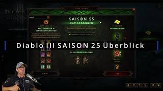 Diablo 3  Season 25 Belohnungen amp Erfolge Starter Sets [upl. by Nerfe626]