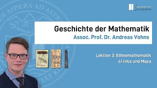 Geschichte der Mathematik 2020W L3 Ethnomathematik K4 Inka und Maya [upl. by Nayra545]