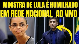 Marina Silva humilhada ao vivo  Nikolas Ferreira destruiu a Ministra petista de lula [upl. by Ashraf330]