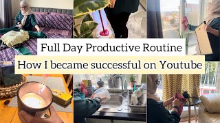 Full Day Cleaning Routine 🧺🧽🪣  Tips for successful youtube  Homemaker in UK [upl. by Llenil137]