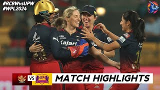 RCB vs UPW 2nd Match WPL 2024 Highlights  Women IPL Highlights 2024  Cricket wpl 2024 highlights [upl. by Yboc]