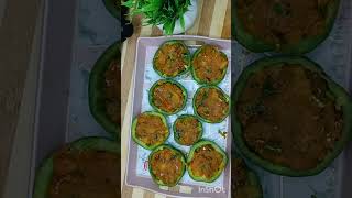 Bharwa shimla mirch recipe food delicious food homemadecooking [upl. by Masera]