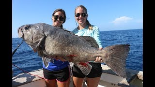 Catching the Ugliest Fish from the DEEP West End Bahamas Fishing Freediving and Spearfishing [upl. by Fannie]