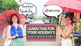 How much Thai can this tourist learn during a stroll in the Old Town of Lanta island [upl. by Atiana]