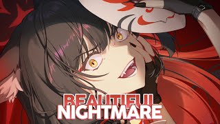 Nightcore  Beautiful Nightmare Alan Walker  Lyrics [upl. by Brunk]