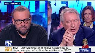 Bruno Poncet Cheminot sudrail vs François Bayrou sur BFM [upl. by Nnylakcaj258]