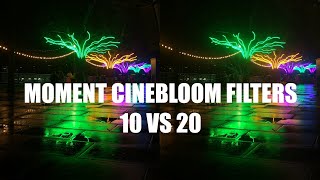 MOMENT CINEBLOOM FILTERS 10 VS 20 [upl. by Branen]