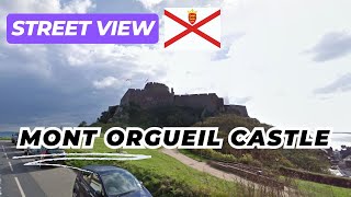 Mont Orgueil Castle in Grouville Jersey on Google Street View [upl. by Monteith]